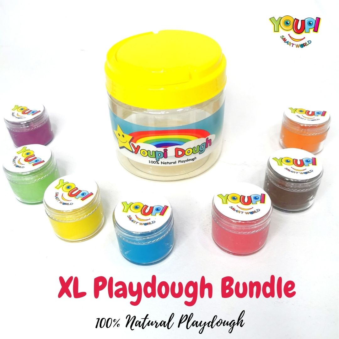 100% Natural Playdough Bundle (6 jars 30g each)