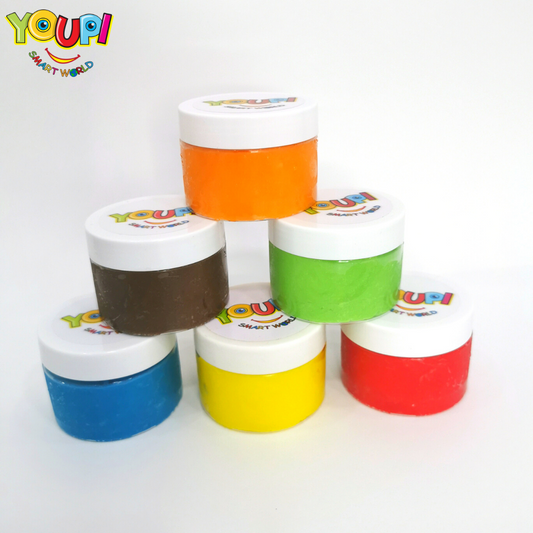 100% Natural Playdough Set (6 jars 150g each)