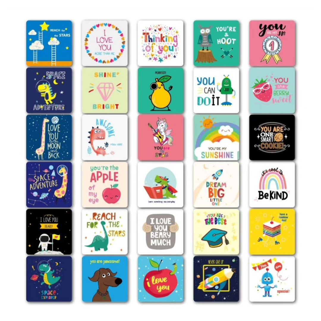 Lunchbox Motivational Cards- English