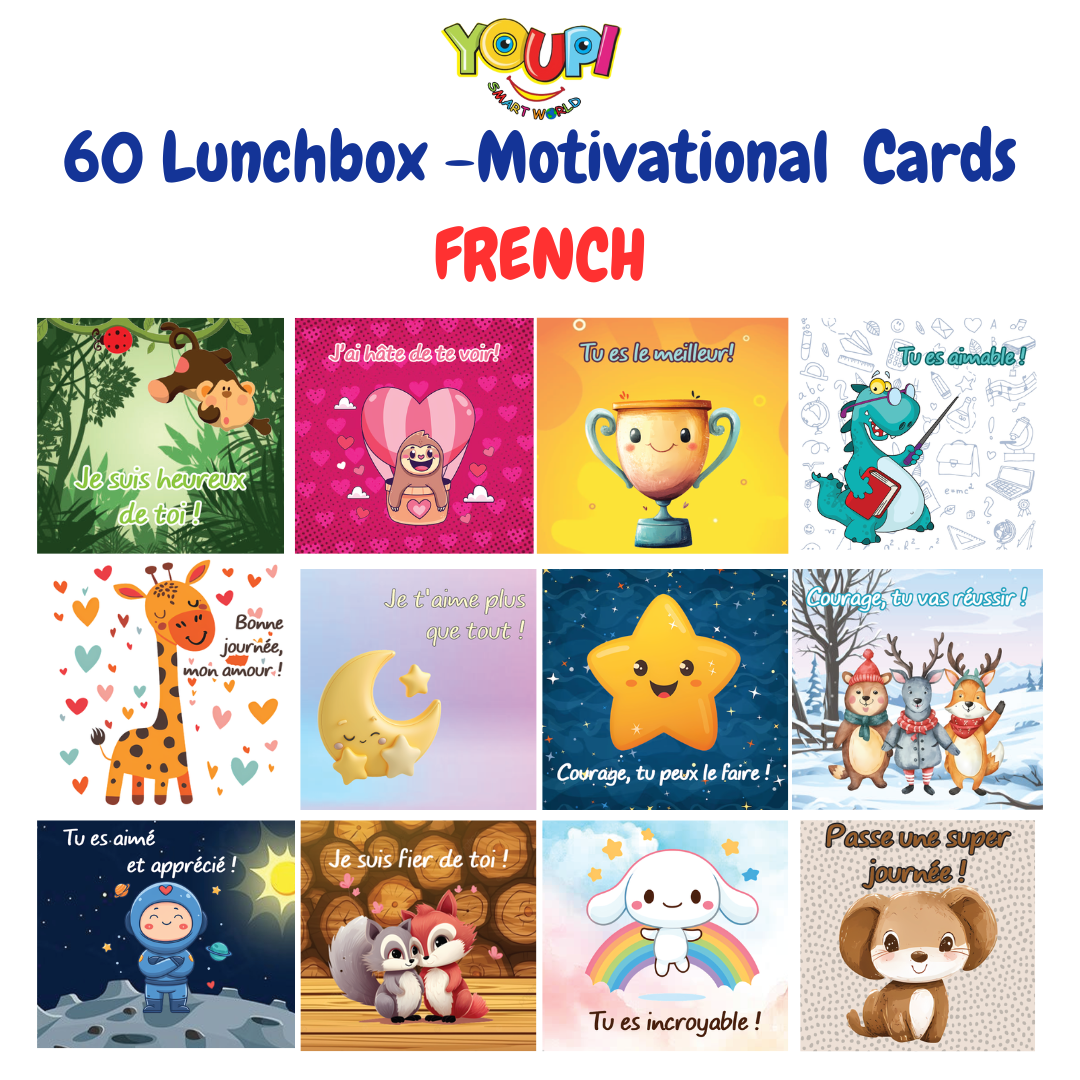 Lunchbox Motivation Cards- French