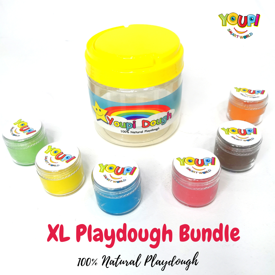 100% Natural Playdough Bundle (6 jars 30g each)