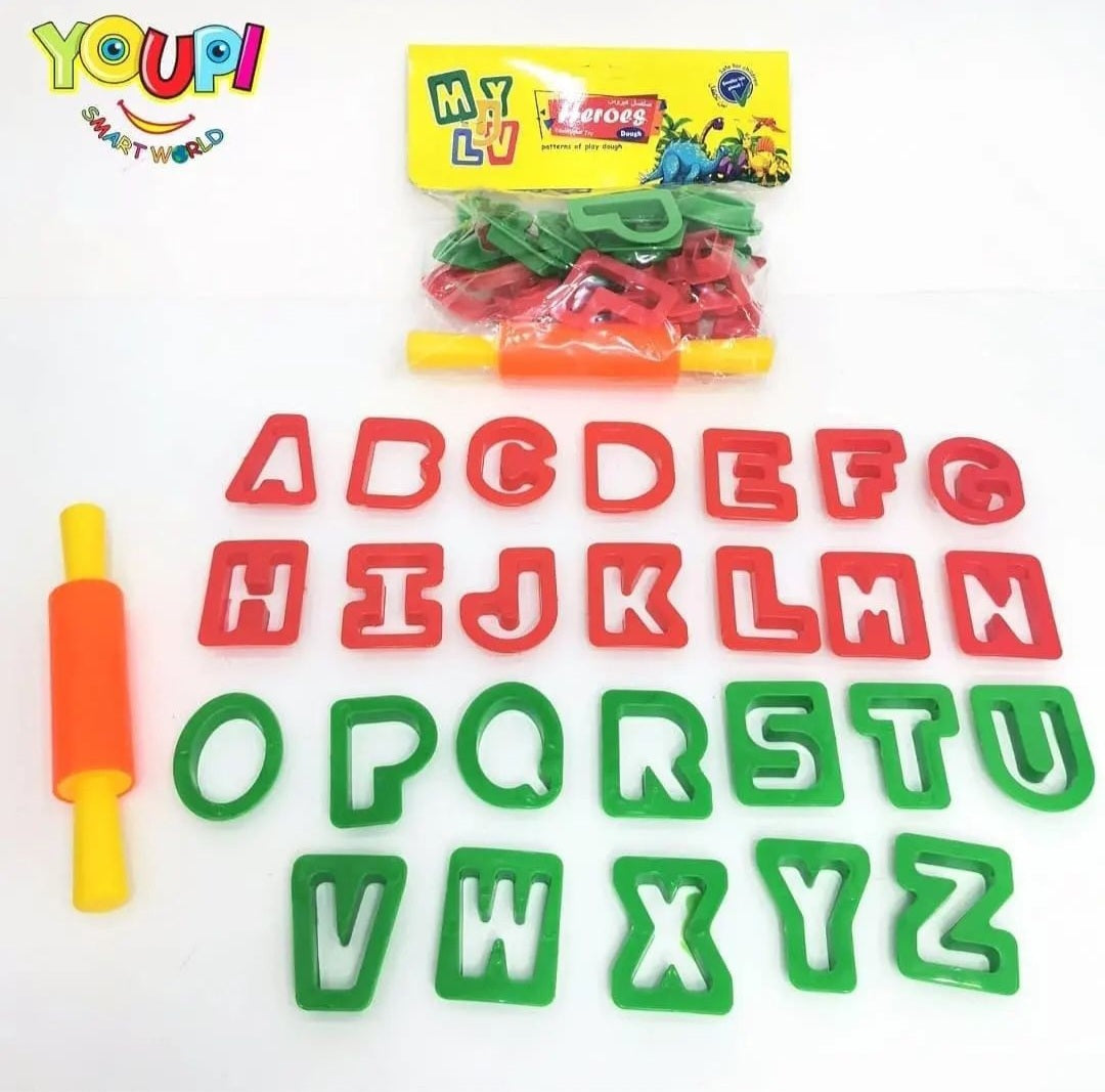 Playdough Alphabets Molds YoupiSmartWorld