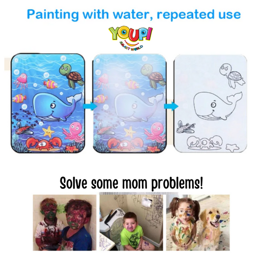 Magical Water Coloring Booklet- Ocean