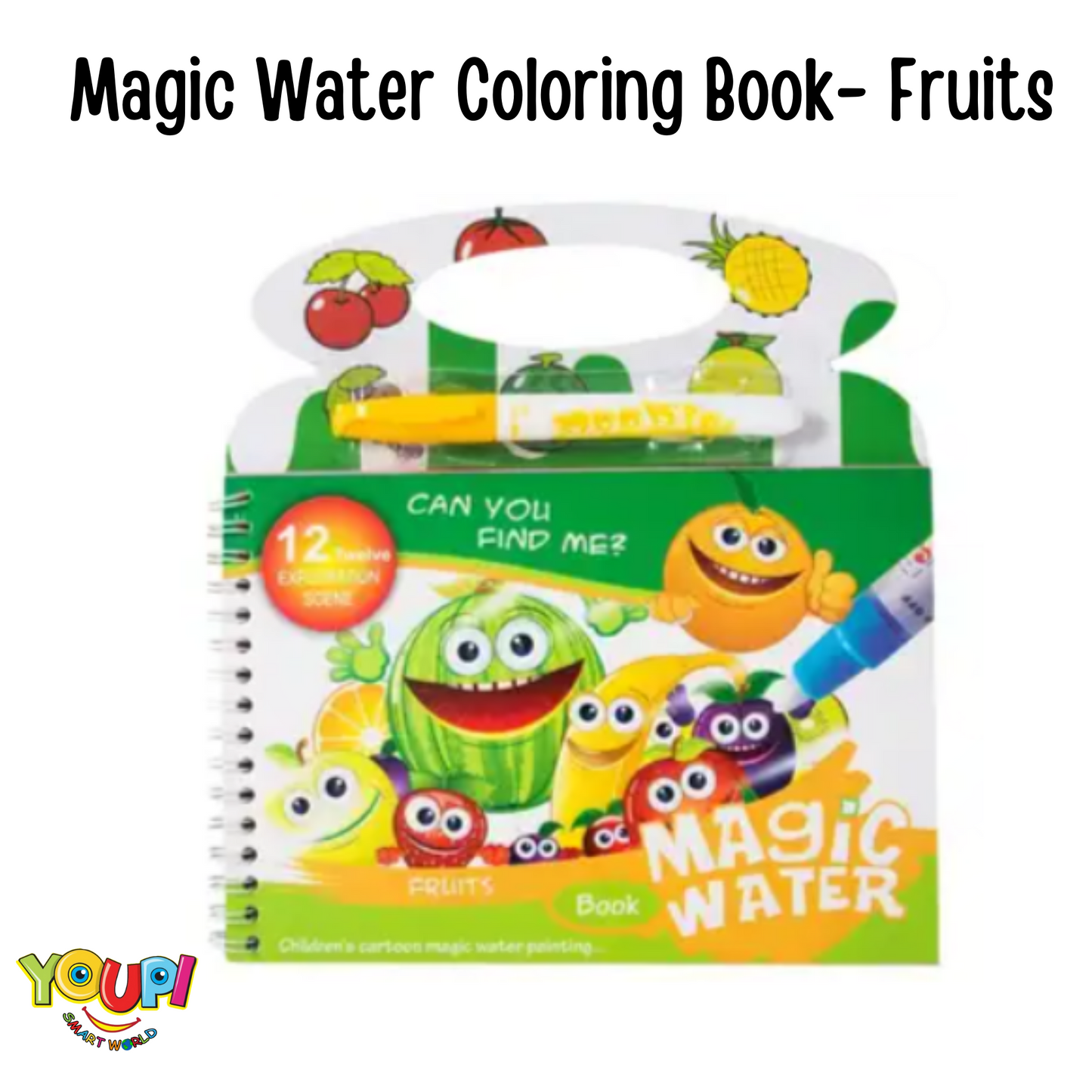 Magical Water Coloring Booklet- Fruits