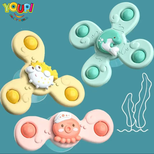 Suction Fidget Spinner- Set of 3