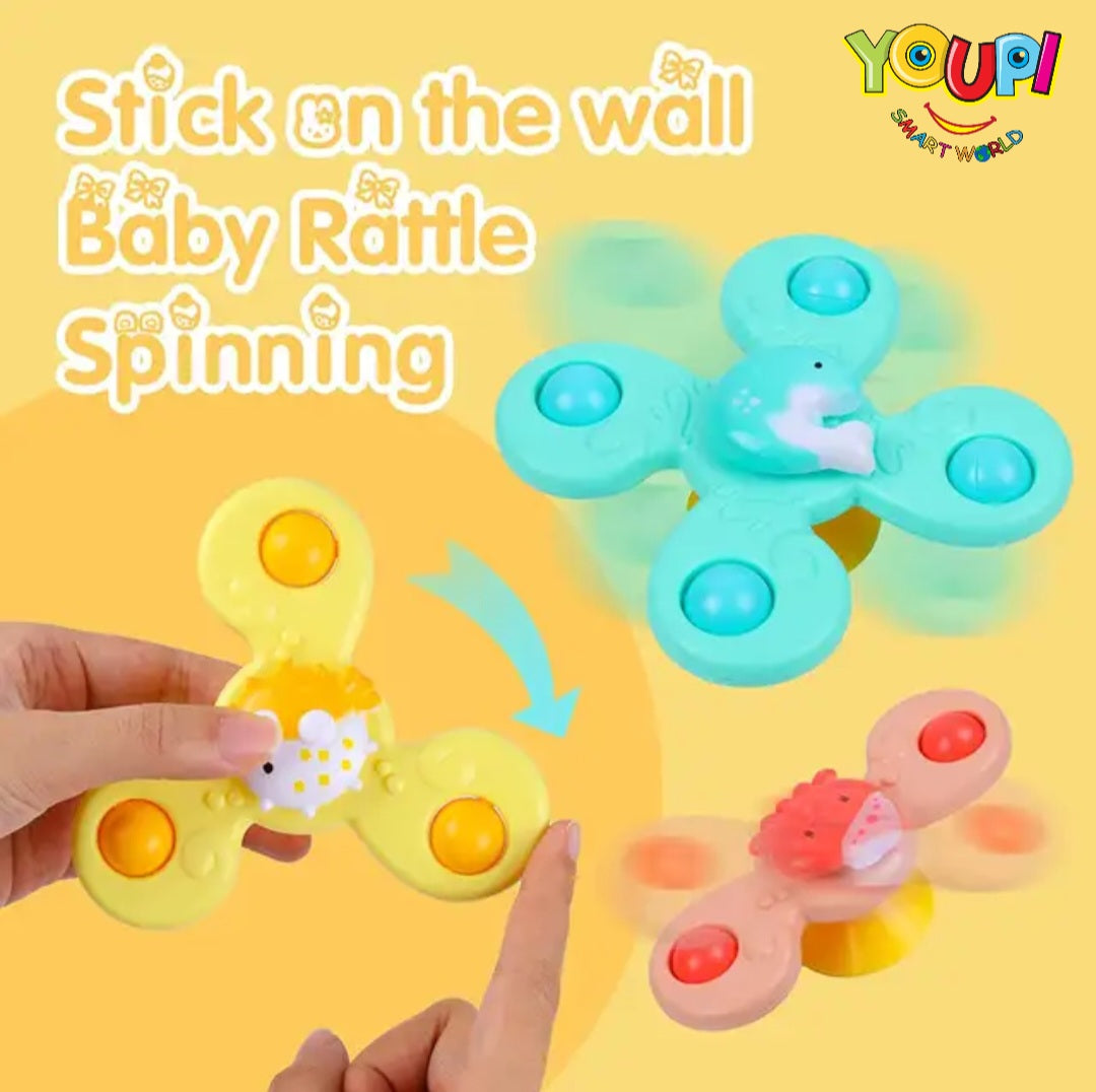 Suction Fidget Spinner- Set of 3