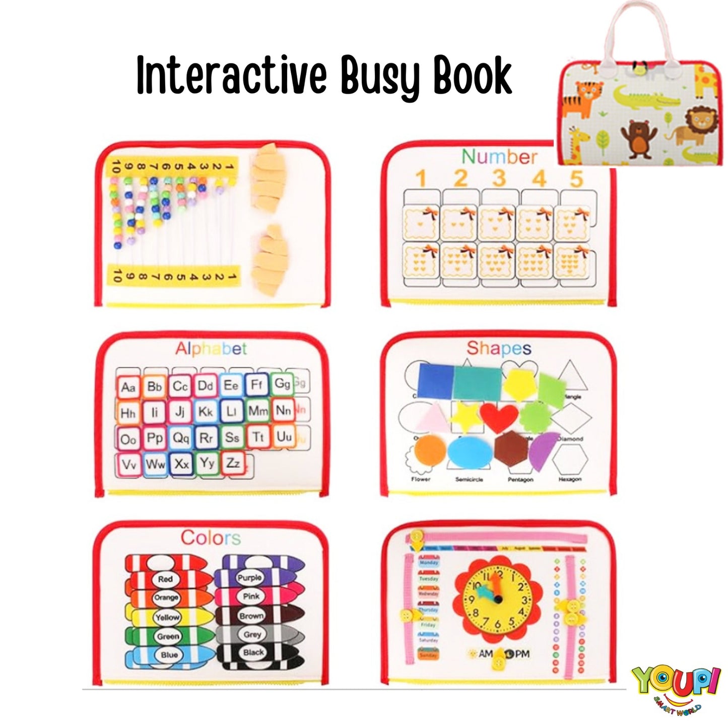 Interactive Busy Book for Toddlers